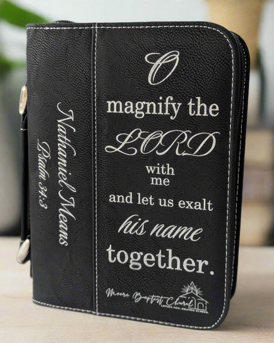 Black and Silver KJV Bible Cover