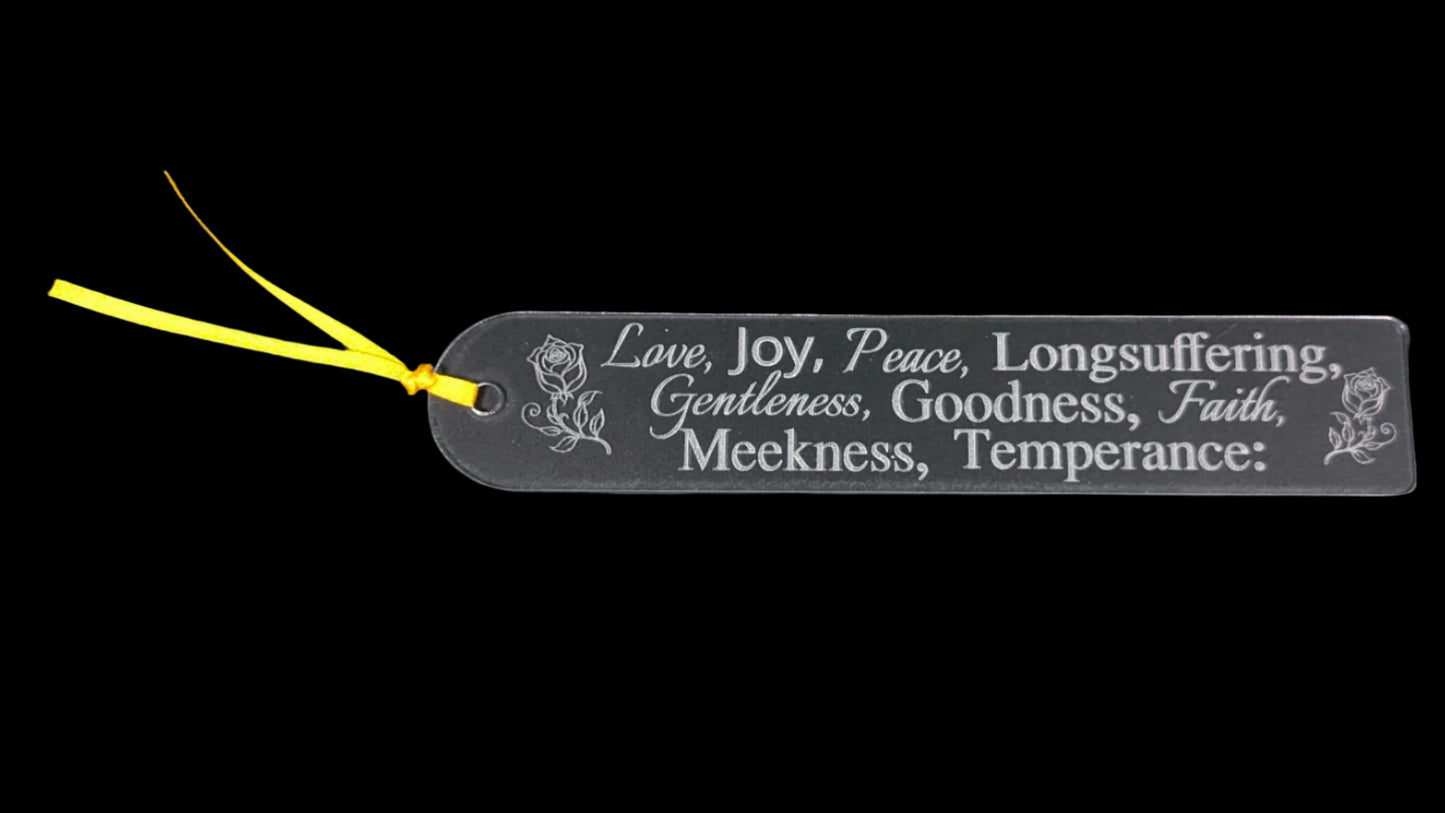 Fruit of the Spirit Clear Acrylic Bookmark