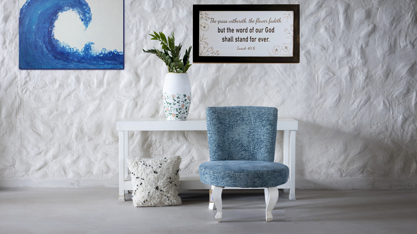 12x24 KJV Isaiah 40:8 Wall Decor