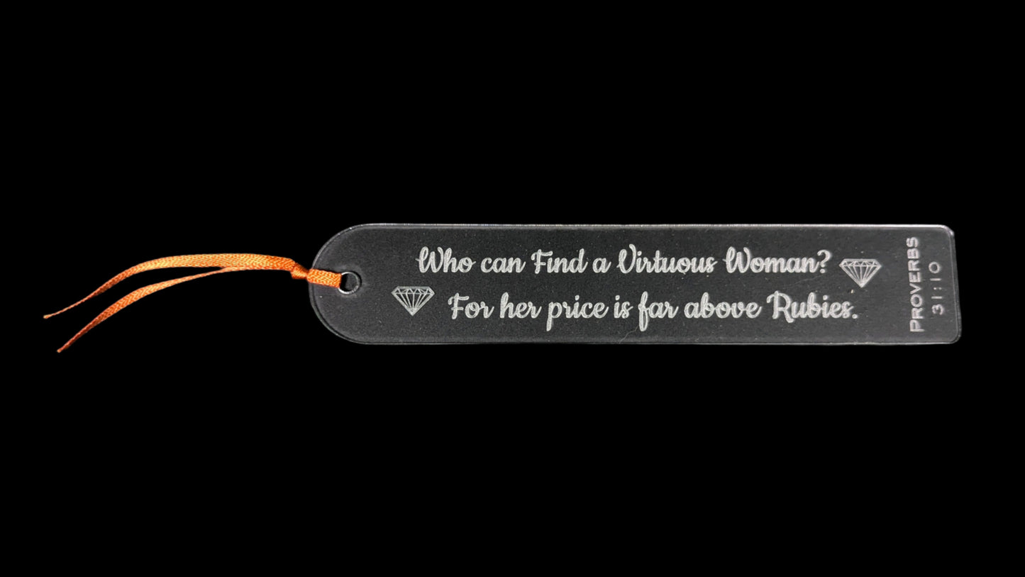 Proverbs 31:30 Clear Acrylic Bookmark