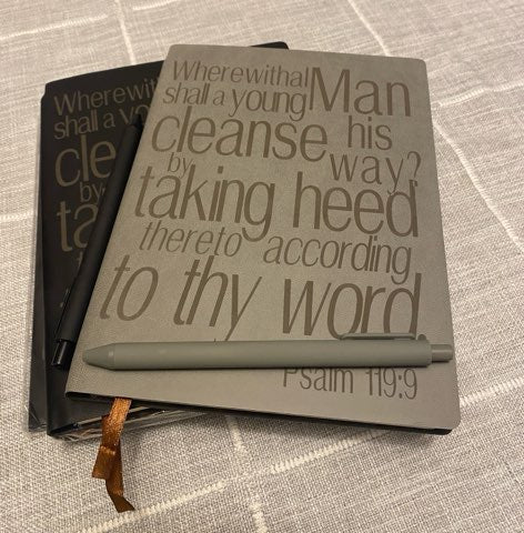 A5 Leatherette Scripture Notebook (KJV)